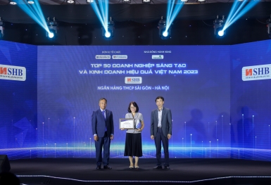 SHB lọt Top 50 doanh nghiệp sáng tạo và kinh doanh hiệu quả