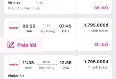 Giá vé máy bay biến động mạnh dịp nghỉ lễ Quốc khánh 2/9