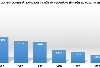 Dư nợ cho vay bất động sản tại các ngân hàng thực tế ra sao?