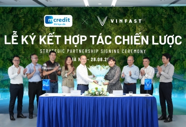 VinFast và Mcredit hợp tác chiến lược mang tới giải pháp tài chính cho khách hàng mua xe điện