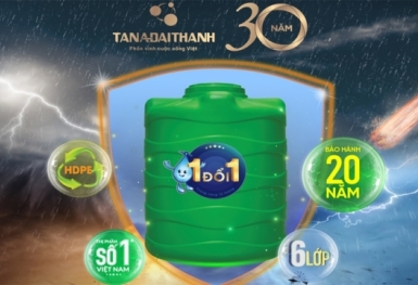 Tân Á Đại Thành tung chính sách bảo hành cực “shock” với siêu bồn nhựa Plasman