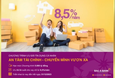 BAC A BANK dành 5.000 tỷ đồng cho vay ưu đãi vốn trung và dài hạn