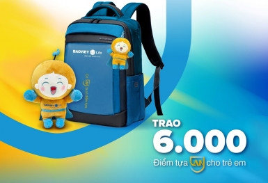 Bảo Việt Nhân Thọ trao 6.000 chiếc balo cho trẻ em có hoàn cảnh khó khăn với thông điệp 'Có an lá có điểm tựa'