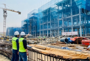 Trên công trường dự án Sunshine: Nhà thầu nỗ lực bám tiến độ