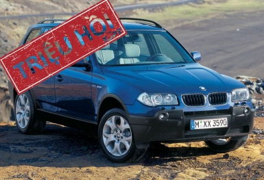 Triệu hồi BMW X3 trên toàn cầu do lỗi túi khí