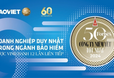 Bảo Việt - doanh nghiệp bảo hiểm duy nhất 12 năm liên tiếp được vinh danh “Danh sách 50 công ty niêm yết...