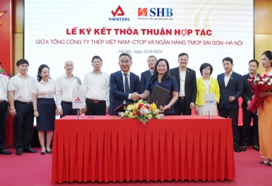 SHB ký kết hợp tác với Tổng Công ty Thép Việt Nam