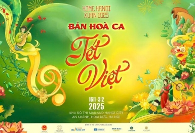 Lắng nghe thanh âm Tết Việt tại đường hoa Home Hanoi Xuan 2025