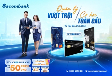 Sacombank đồng hành cùng doanh nghiệp dẫn đầu xu thế thanh toán không tiền mặt