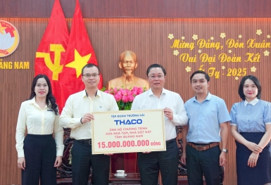 THACO nhận bằng khen trong công tác “Xóa nhà tạm, nhà dột nát” tỉnh Quảng Nam