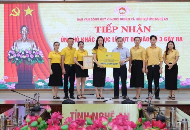 PVcomBank hỗ trợ nhân dân Nghệ An 1 tỷ đồng khắc phục hậu quả bão số 3 (bão Wipha)