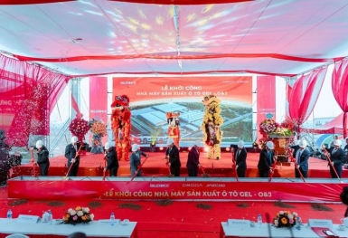 Khởi công nhà máy sản xuất ô tô vốn đầu tư 319 triệu USD tại Hưng Yên