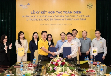 PVcomBank ký kết hợp tác cùng Trường Đại học Sư phạm Kỹ thuật Nam Định