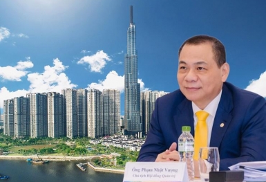 Cổ phiếu VIC tăng gấp 3 lần kể từ đầu năm, tài sản của tỷ phú Phạm Nhật Vượng chạm mốc 12 tỷ USD
