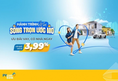 PVcomBank triển khai gói tín dụng ưu đãi, lãi suất dưới 4%/năm