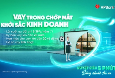 VPBank tung gói ưu đãi lãi suất chỉ từ 5,39% cho hộ kinh doanh cá thể