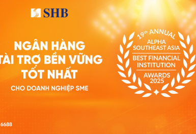 SHB được vinh danh “Ngân hàng tài trợ bền vững tốt nhất dành cho Doanh nghiệp SME” tại Việt Nam năm 2025