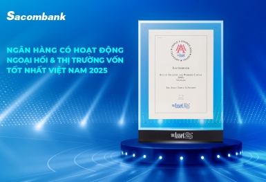 Sacombank 4 năm liền dẫn đầu lĩnh vực ngoại hối và thị trường vốn