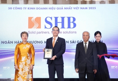 SHB khẳng định vị thế với Top 50 công ty kinh doanh hiệu quả, Top 10 doanh nghiệp tư nhân