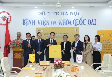PVcomBank ký kết thỏa thuận hợp tác toàn diện với Bệnh viện Đa khoa Quốc Oai