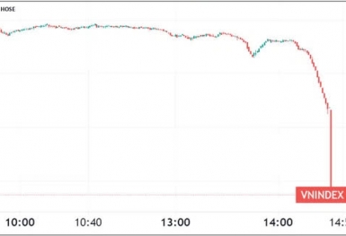 'Rơi tự do' cuối phiên, VN-Index mất 56 điểm trong ngày thứ hai hệ thống mới đi vào hoạt động