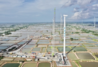 Nhà máy Điện gió Kosy Bạc Liêu: Tăng tốc về đích, đảm bảo phòng chống dịch Covid-19