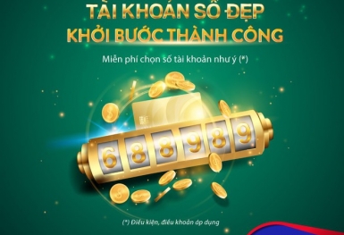 Tài khoản số đẹp – Khởi bước thành công cùng SCB
