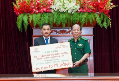 Hưng Thịnh Land tặng 10 tỷ cho Bộ Tư lệnh Bộ đội Biên phòng hỗ trợ hoạt động phòng, chống dịch Covid-19