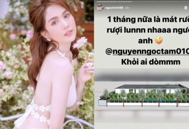 Từng lùm xùm vì bị quay lén, Ngọc Trinh chơi lớn phủ kín cây xanh, khỏi ai 'dòm ngó'