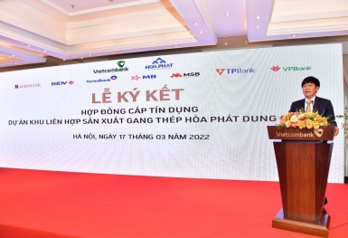 Tin ngân hàng ngày 18/3: 8 ngân hàng cấp 35 nghìn tỷ đồng cho dự án gang thép lớn nhất của Hòa Phát tại Dung Quất