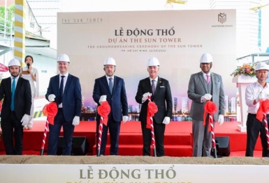 Masterise Homes động thổ Tòa nhà văn phòng – thương mại The Sun Tower