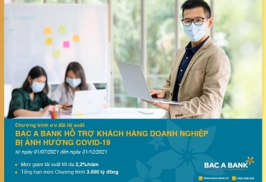 Tin nhanh ngân hàng ngày 19/7: Ngân hàng Bắc Á ưu đãi lãi suất cho doanh nghiệp