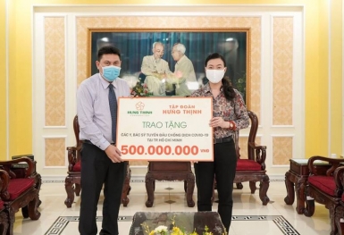Tập đoàn Hưng Thịnh ủng hộ 20 tỷ đồng chống dịch Covid-19