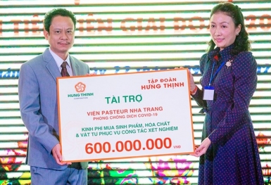 Tập đoàn Hưng Thịnh tài trợ công tác xét nghiệm Covid-19 cho Viện Pasteur Nha Trang