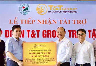 T&T Group tài trợ 20 tỷ đồng giúp Bệnh viện Đức Giang lập trung tâm ICU chống dịch