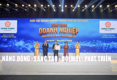 Tập đoàn Hưng Thịnh thắng lớn với loạt giải thưởng Doanh nghiệp, Doanh nhân TP.HCM tiêu biểu năm 2020