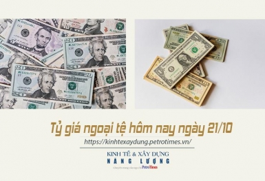 Tỷ giá ngoại tệ hôm nay ngày 21/10: USD tiếp tục giảm trên thị trường thế giới