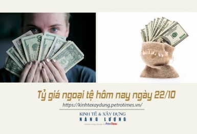 Tỷ giá ngoại tệ hôm nay ngày 22/10: USD thế giới bật tăng trở lại