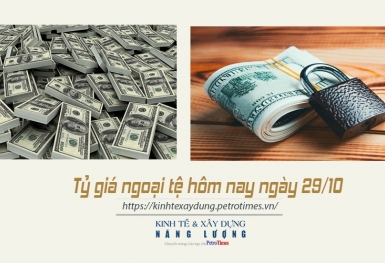 Tỷ giá ngoại tệ hôm nay ngày 29/10: Đồng USD tiếp tục giảm trên thị trường thế giới