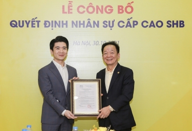SHB bổ nhiệm ông Đỗ Quang Vinh làm Phó Tổng Giám đốc