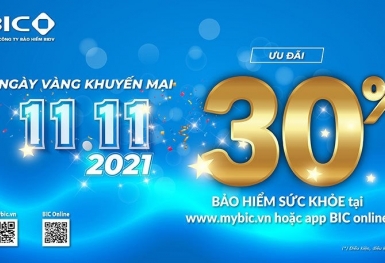 Tin nhanh ngân hàng ngày 7/11: BIC giảm 30% phí bảo hiểm sức khỏe trực tuyến