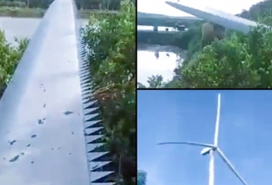 Tin mới vụ cánh quạt điện gió ở Sóc Trăng bị gãy