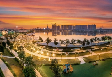 Khám phá 'ngũ trụ kim cương' tại 'Thành phố biển hồ' Vinhomes Ocean Park