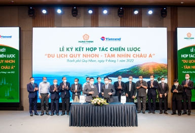 Tập đoàn Hưng Thịnh ký hợp tác chiến lược hàng loạt đối tác thúc đẩy du lịch Quy Nhơn chinh phục 'tầm nhìn châu Á'