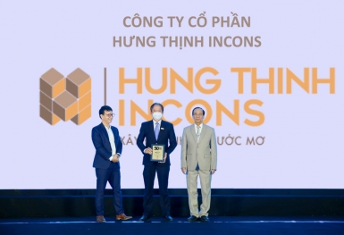 Hưng Thịnh Incons đứng top 5 công ty kinh doanh hiệu quả nhất Việt Nam 2021