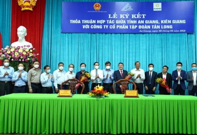 Tập đoàn Tân Long thỏa thuận hợp tác bao tiêu lúa gạo quy mô lớn tại 02 tỉnh An Giang, Kiên Giang