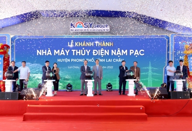 Tập đoàn Kosy khánh thành nhà máy Thủy điện Nậm Pạc hơn 1.100 tỷ đồngTập đoàn Kosy khánh thành nhà máy Thủy điện Nậm Pạc 34 MW