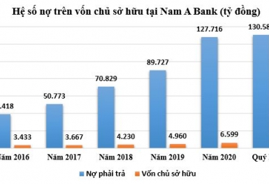 Không trích lập dự phòng rủi ro, lợi nhuận và nợ xấu của Nam A Bank tăng mạnh