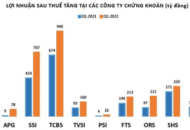 Lợi nhuận công ty chứng khoán: Người báo lãi lớn, kẻ giảm mạnh doanh thu