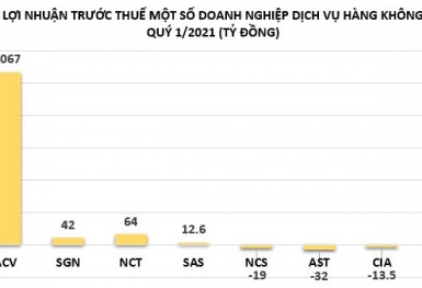 Lợi nhuận doanh nghiệp dịch vụ hàng không phân hóa mạnh